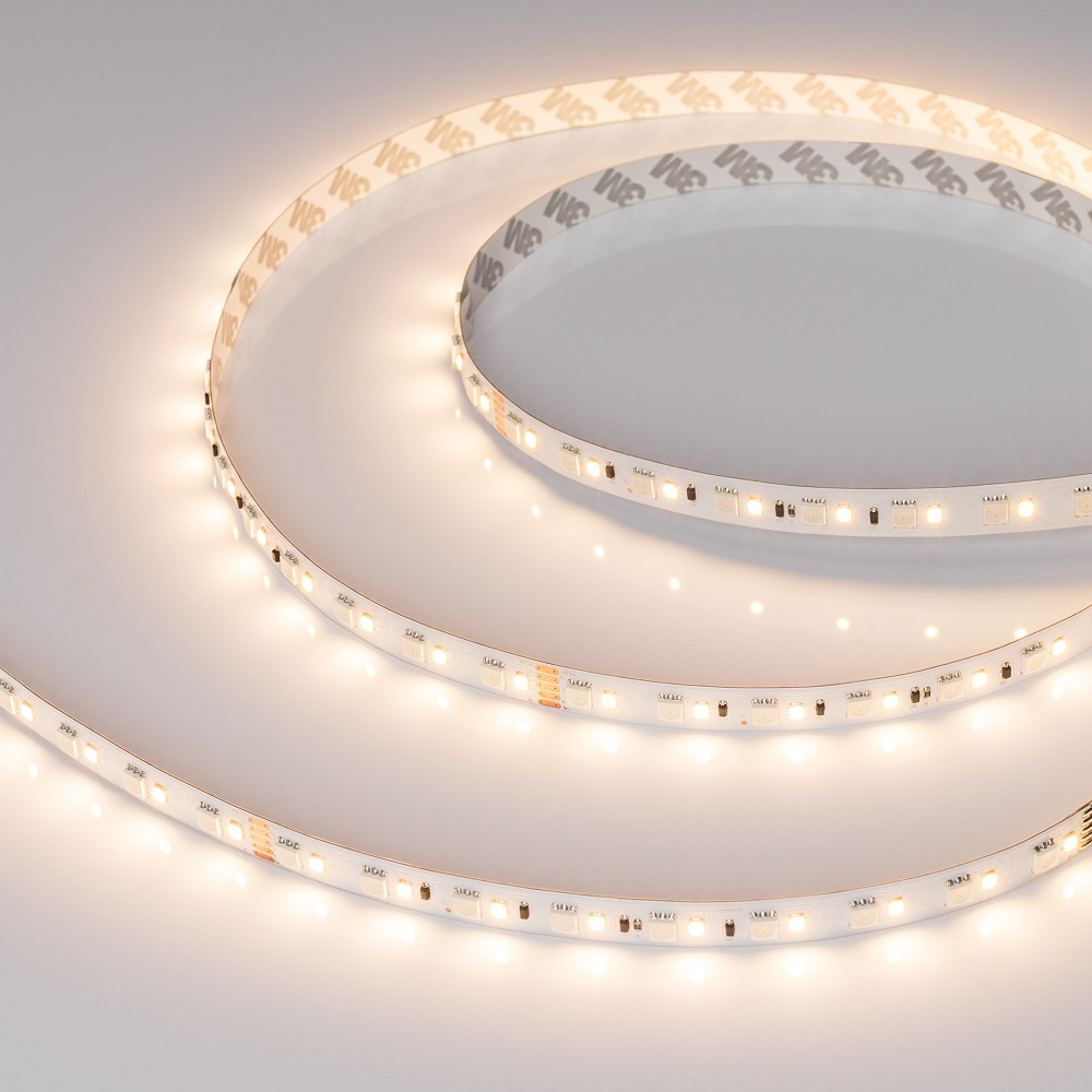 Светодиодная лента Arlight 15W/m 108LED/m 5060/2835SMD разноцветный/теплый белый 40M 029990(2) в Санкт-Петербурге