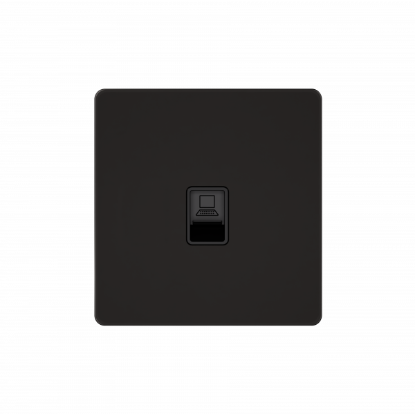 Розетка информационная RJ-45 кат.6 Systeme Electric Systeme Infinity Полярная ночь FSE001086 в Санкт-Петербурге