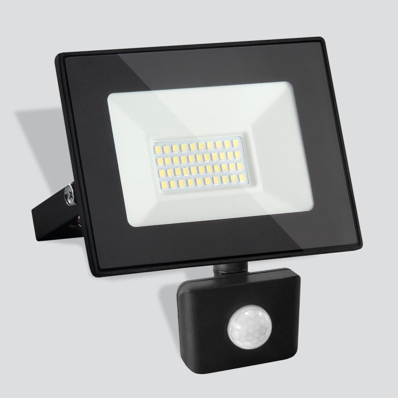 Прожектор светодиодный Elektrostandard Elementary (с датчиком) 030 FL LED 50W 6500K IP44 4690389154812 в Санкт-Петербурге
