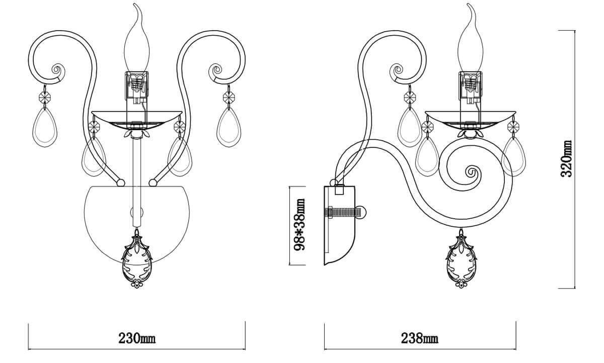 Бра Rivoli Nicoletta 2036-401 Б0038469 в Санкт-Петербурге