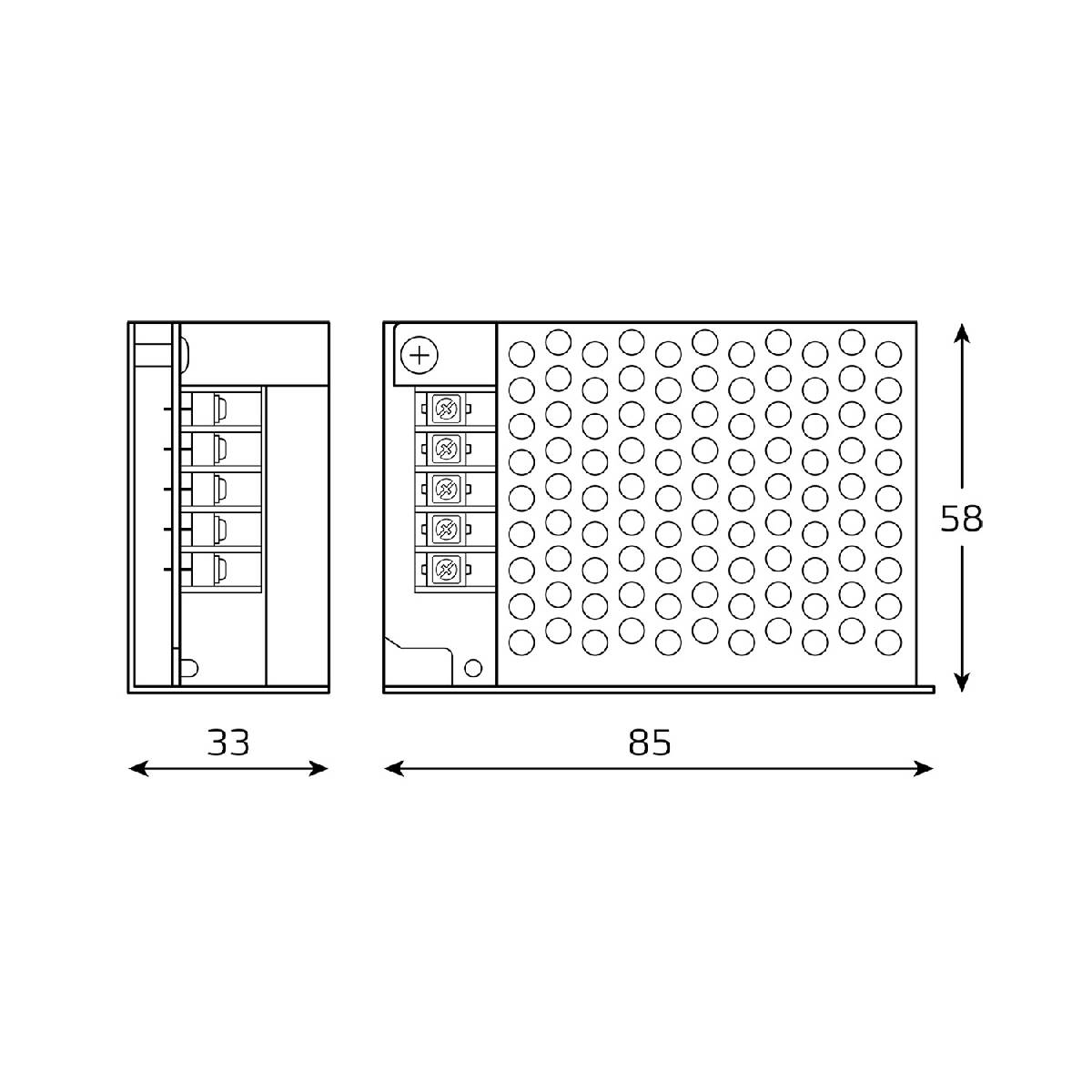 Блок питания Gauss Basic 25Вт DC12 IP20 BT501 в Санкт-Петербурге