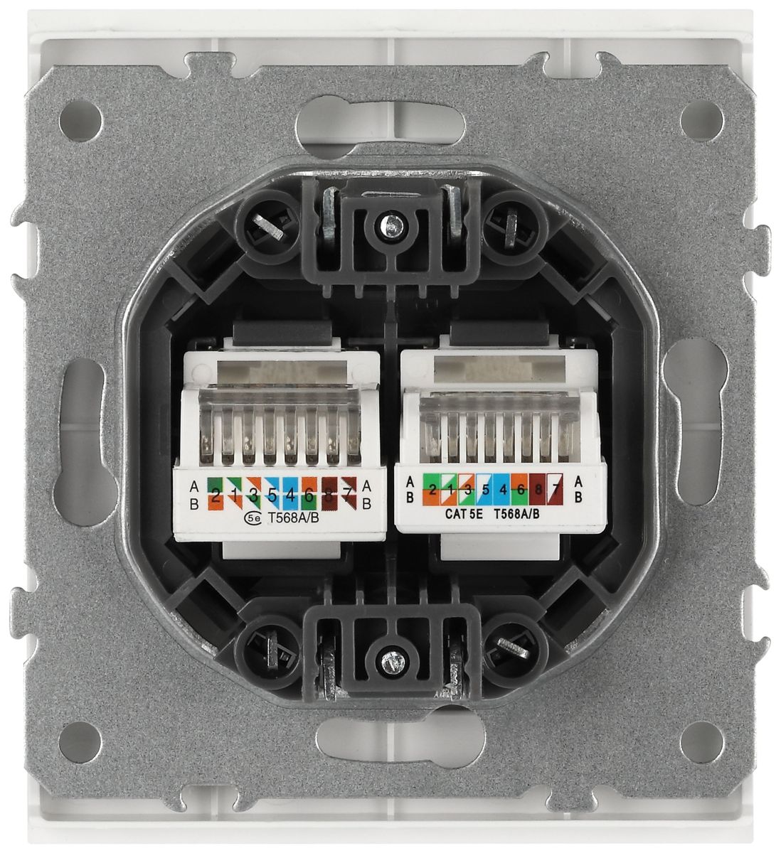 Розетка ЭРА Arktik 16-3108-01 информационная двойная 2XRJ45 белый Б0070484 в Санкт-Петербурге