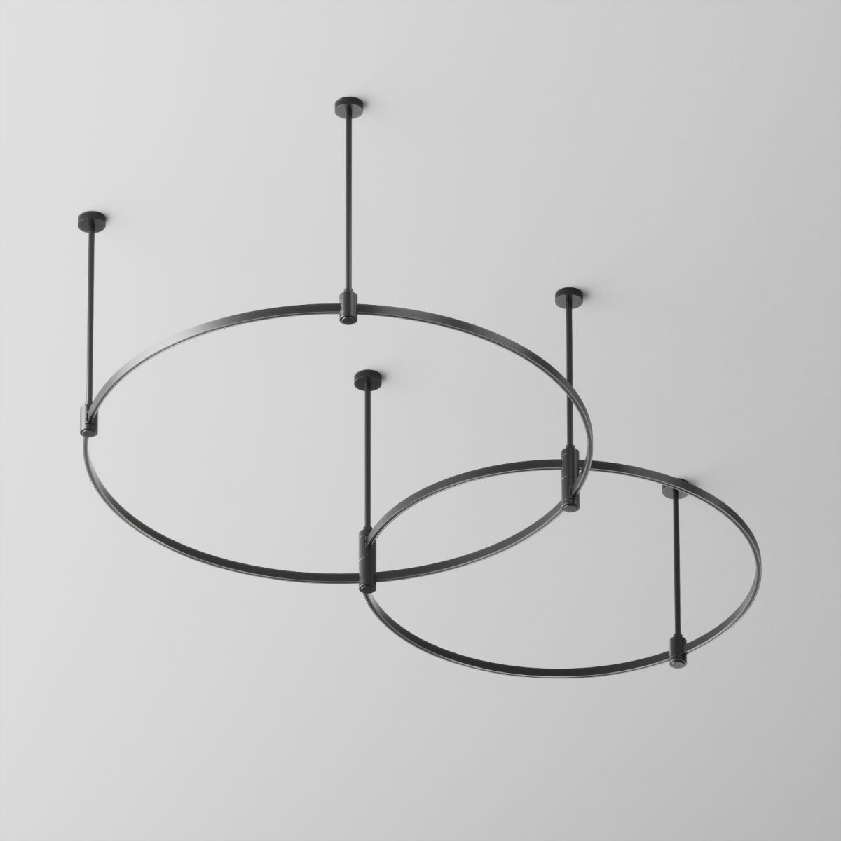 Основание Medium круглое двухуровневое на жестких подвесах для трековых светильников Maytoni Technical Flarity TFC-Flar-M01-B в #REGION_NAME_DECLINE_PP#