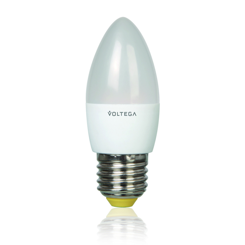 Лампа светодиодная Voltega E27 5.4W 4000К свеча матовая VG4-C2E27cold5W 5744 в Санкт-Петербурге