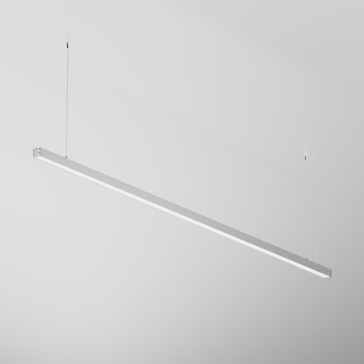 Линейный подвесной светильник Maytoni Technical 3000K 35x35 (Серебро, 2 м) LL312007 в #REGION_NAME_DECLINE_PP#