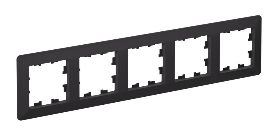 Рамка 5-ая Systeme Electric AtlasDesign Air Карбон/дымчатый черный ATN221005 в Санкт-Петербурге