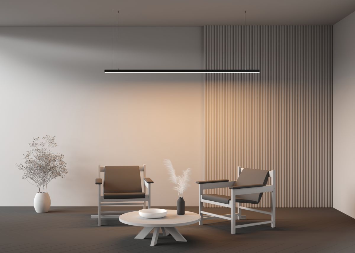 Линейный подвесной светильник Maytoni Technical 3000K 35x35 (Черный, 2 м) LL312015 в #REGION_NAME_DECLINE_PP#