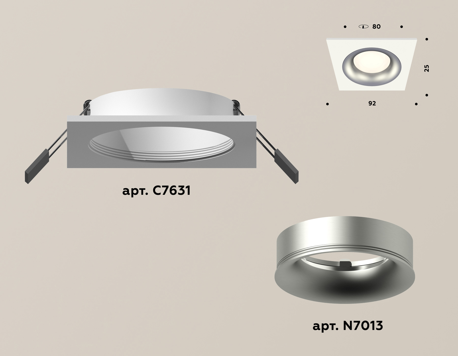 Встраиваемый светильник Ambrella Light Techno XC7631004 (C7631, N7013) в Санкт-Петербурге