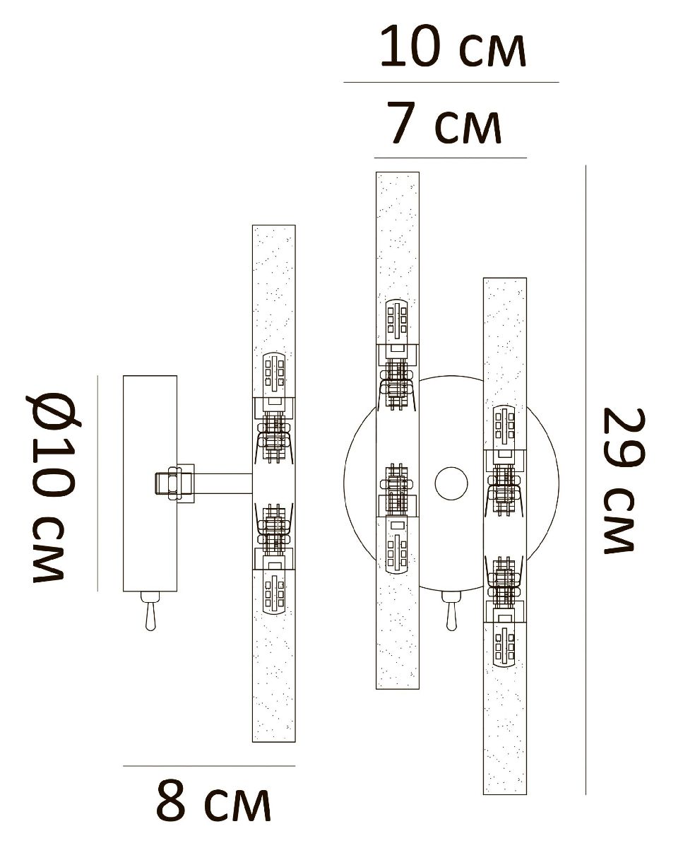 Настенный светильник Arte Lamp Ramona A7410AP-4CC в Санкт-Петербурге