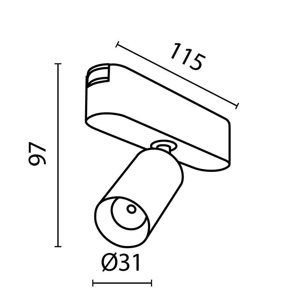 Трековый светильник Maytoni Focus LED TR103-1-5W4K-M-B в Санкт-Петербурге