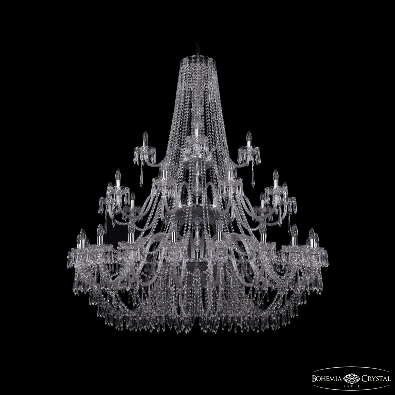 Подвесная люстра Bohemia Ivele Crystal 1403/20+10+5/530/3d Ni в Санкт-Петербурге