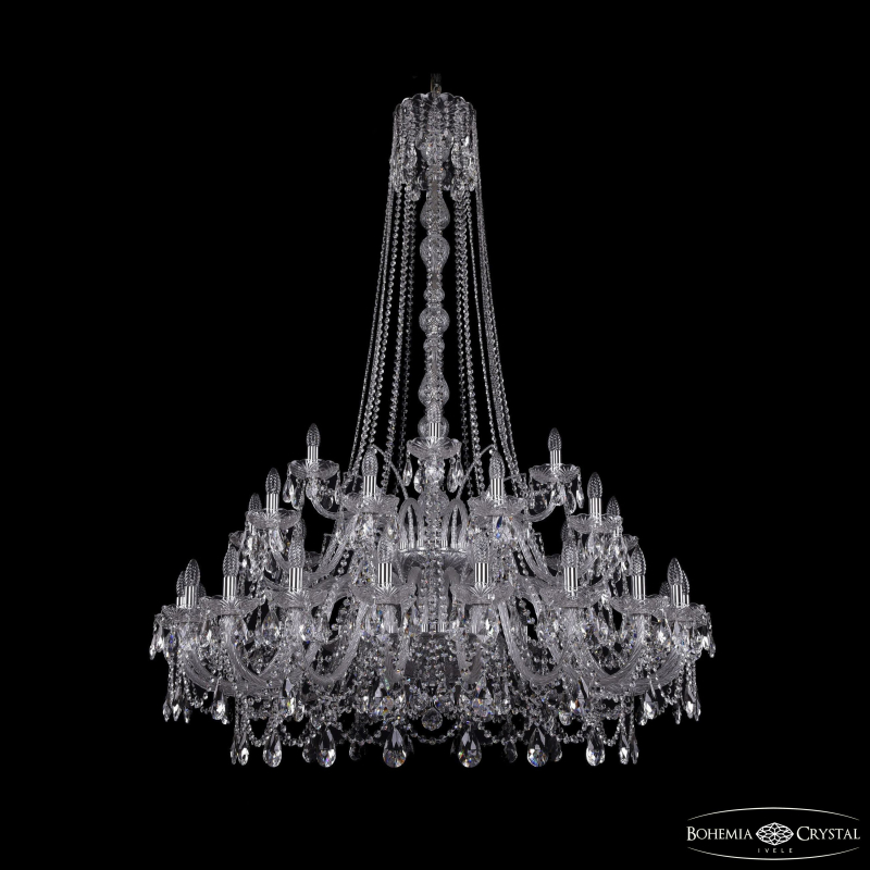 Подвесная люстра Bohemia Ivele Crystal 1411/20+10+5/460/h-175/2d Ni в Санкт-Петербурге