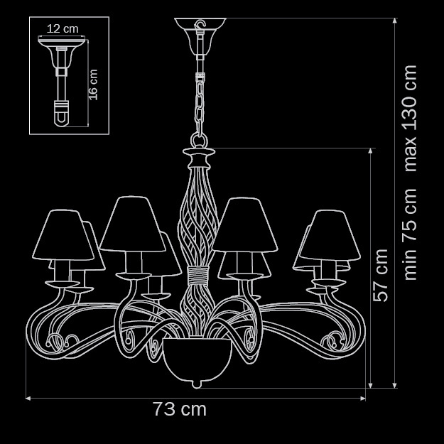 Подвесная люстра Lightstar Esedra 782080 в Санкт-Петербурге