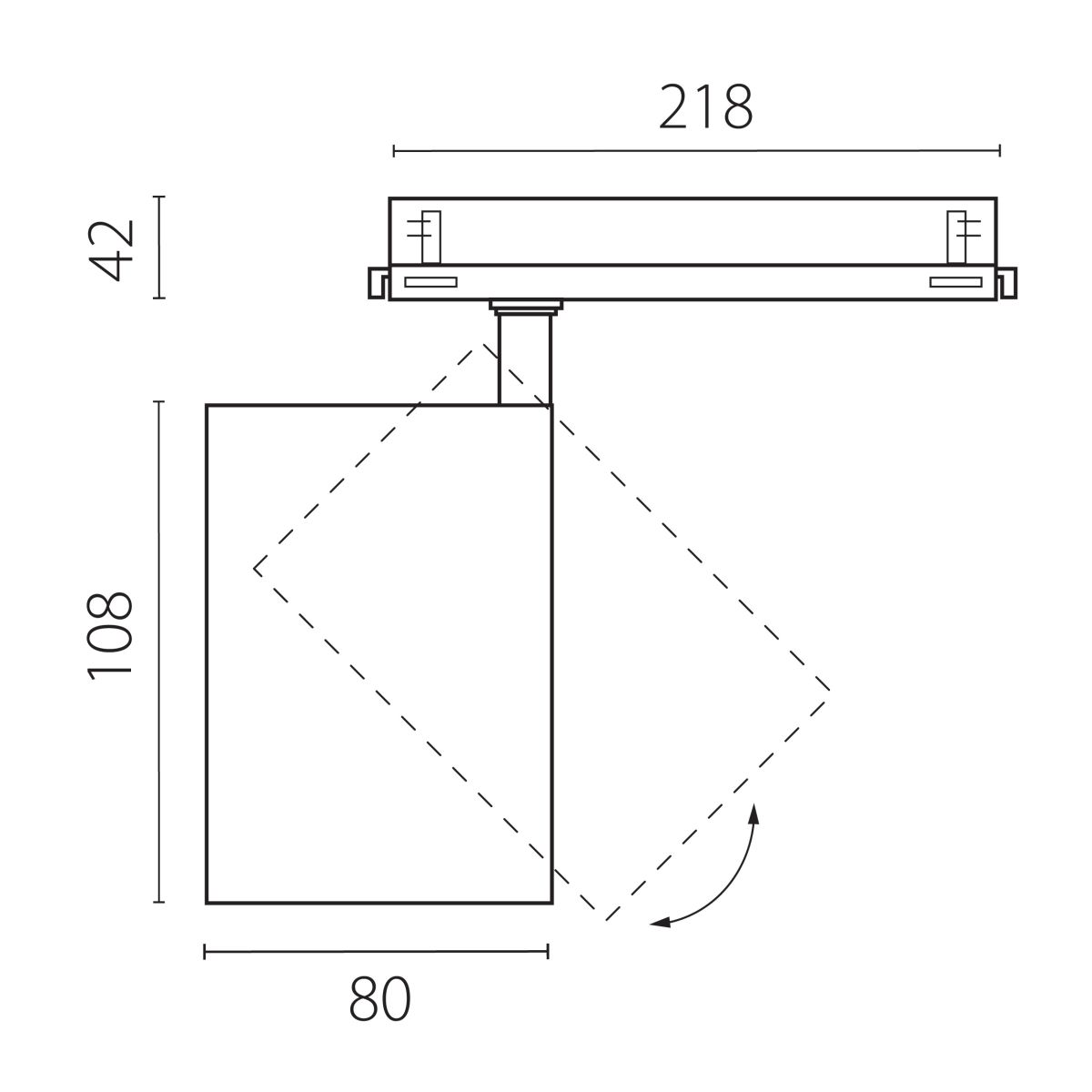 Трековый трехфазный светильник Quattro LED с управлением DALI Lightstar Alta Base A5337DALI в #REGION_NAME_DECLINE_PP#