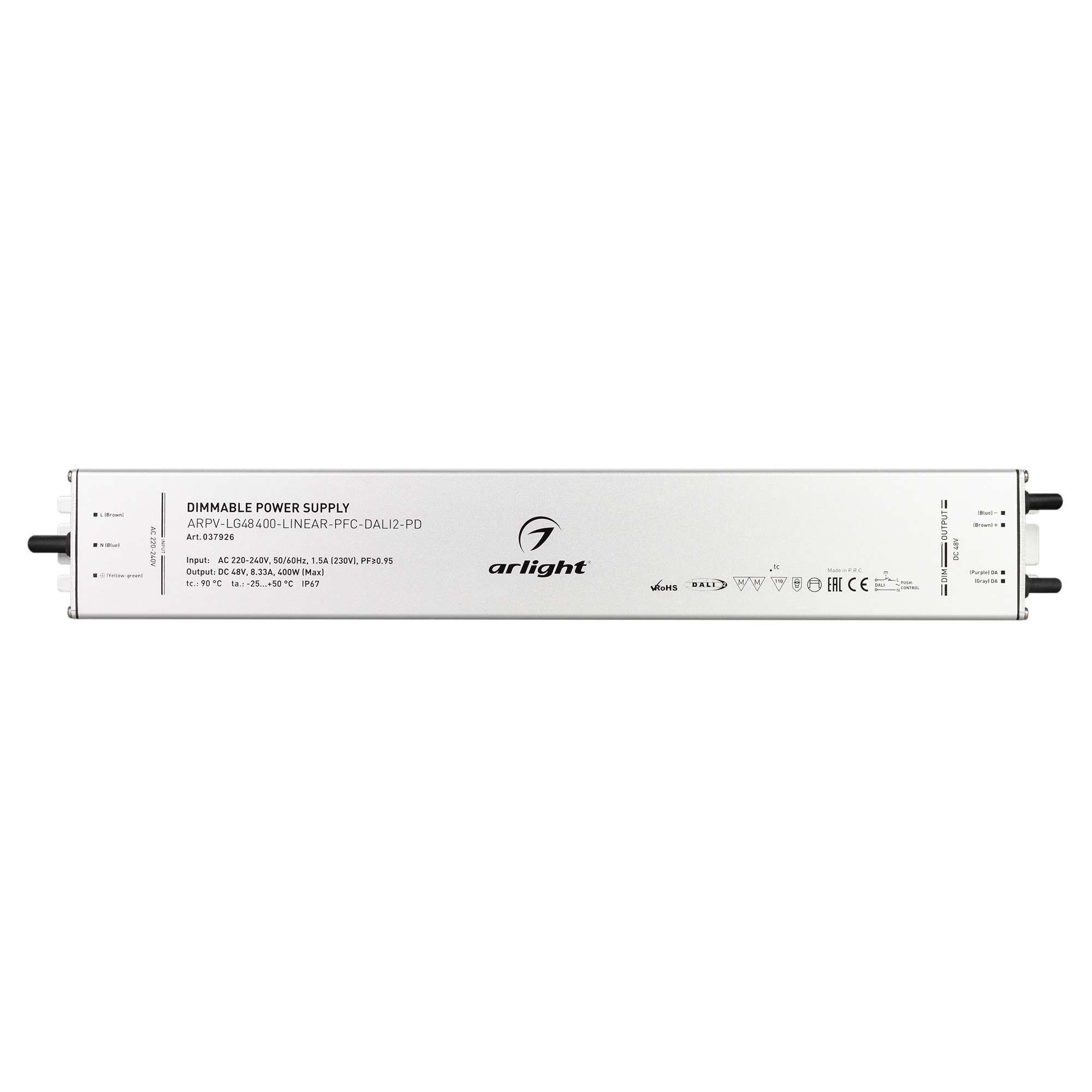 Блок питания Arlight ARPV-LG48400-LINEAR-PFC-DALI2-PD (48V, 8.3A, 400W) 037926 в Санкт-Петербурге