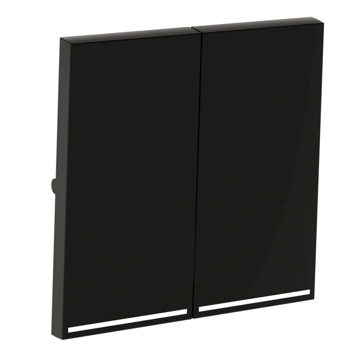 Клавиши для выключателя/переключателя двухклавишного с подсветкой Voltum S70 (черный матовый) VLS000408 в #REGION_NAME_DECLINE_PP#