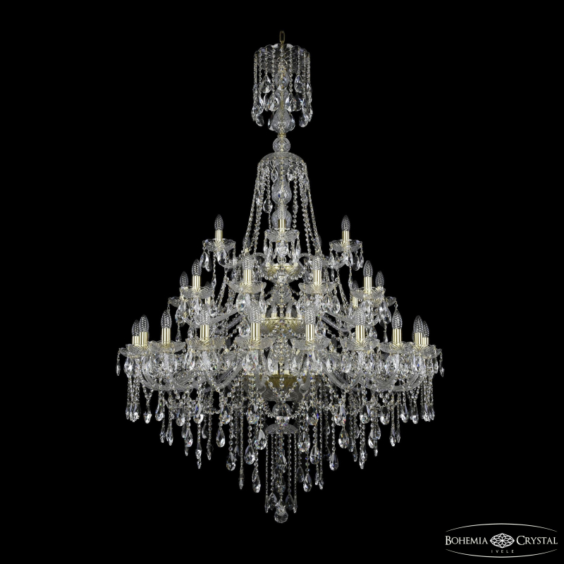 Подвесная люстра Bohemia Ivele Crystal 1415/20+10+5/400/XL-180/3d G в Санкт-Петербурге