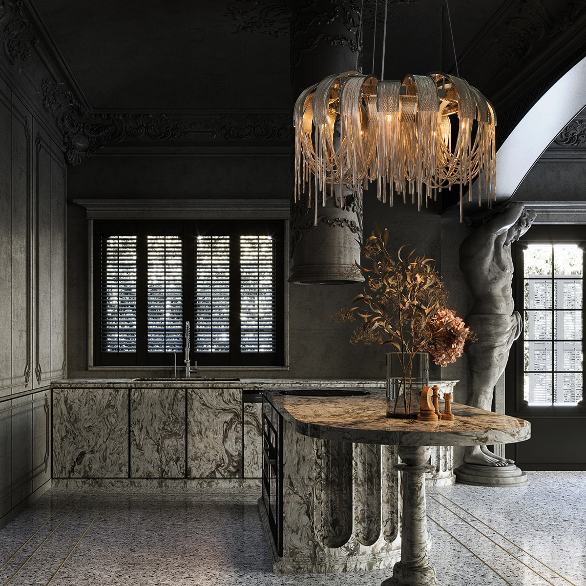 Подвесная люстра Loft IT Volver 10404/800 SN в Санкт-Петербурге