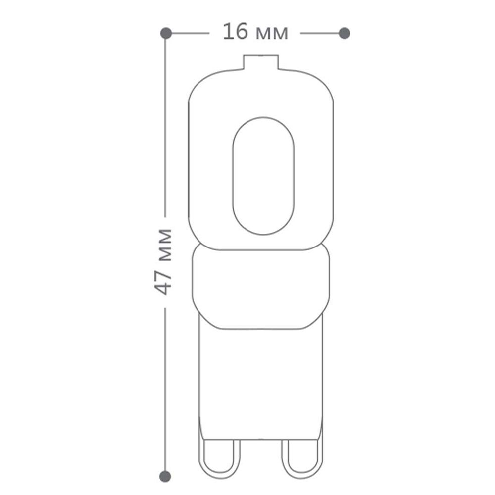 Лампа светодиодная Feron G9 5W 4000K Прямосторонняя Матовая LB-430 25637 в Санкт-Петербурге