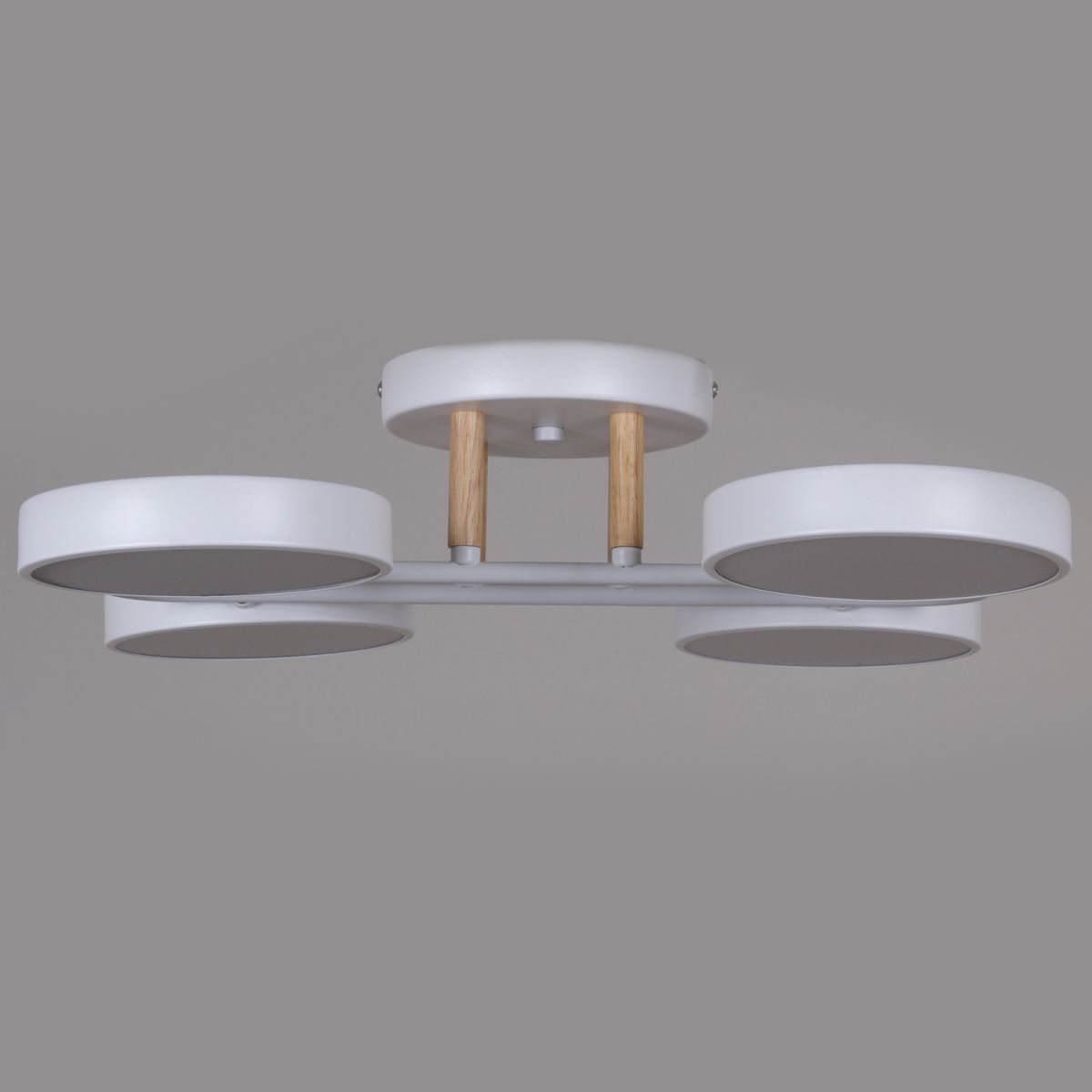 Потолочная люстра Reluce 03322-0.3-04 WH+WOOD в Санкт-Петербурге