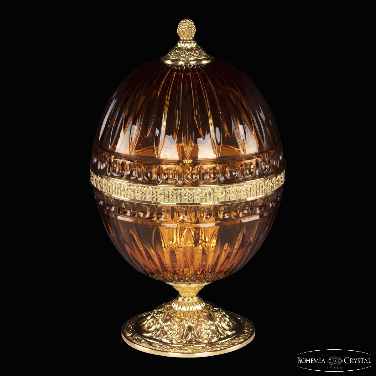 Настольная лампа Bohemia Ivele Crystal 5680L/22 G Amber/M-1G в Санкт-Петербурге