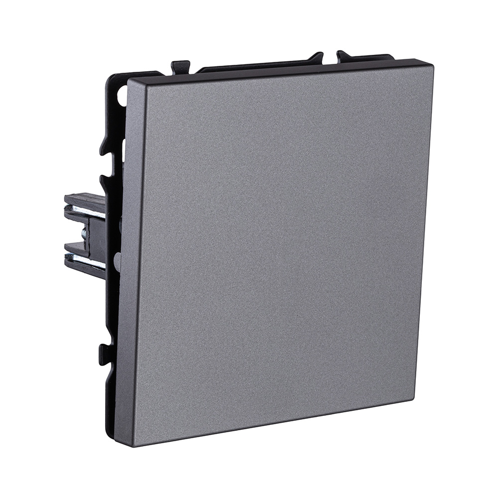 Выключатель 1-клавишный 10А/250В, серый Kollinger Eclipse EC-001GY в #REGION_NAME_DECLINE_PP#