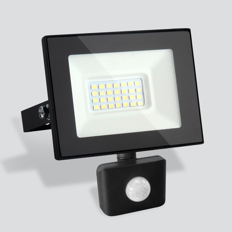 Прожектор светодиодный Elektrostandard Elementary (с датчиком) 027 FL LED 30W 6500K IP44 4690389154782 в Санкт-Петербурге