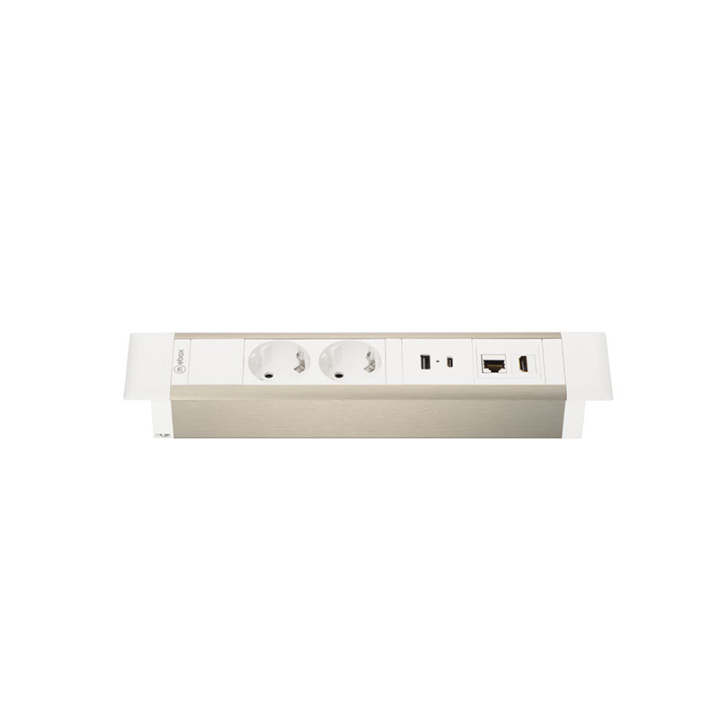 Блок розеток 41T (2 секции, USB + type C + RJ45 + HDMI) Mebax 00-00002594 в Санкт-Петербурге