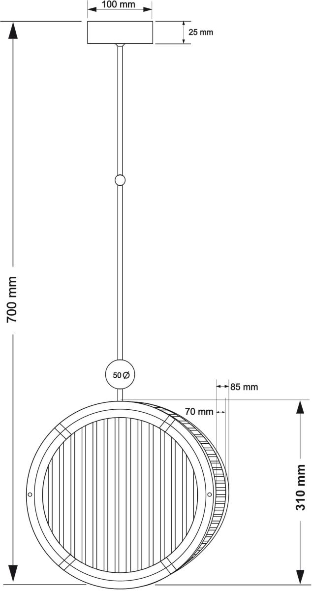 Подвесной светильник Kutek Lauria LAU-ZW-2(Z)310/R в Санкт-Петербурге