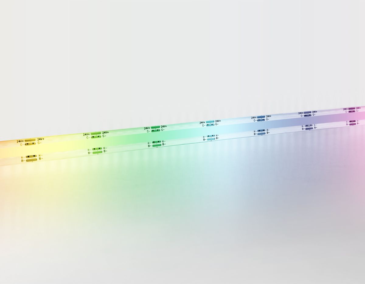 Светодиодная лента Ambrella Light Illumination COB 576Led/ 14W m/ 24V IP20 RGB/ 5m*10mm*3mm (4 конт.) GS4951 в Санкт-Петербурге