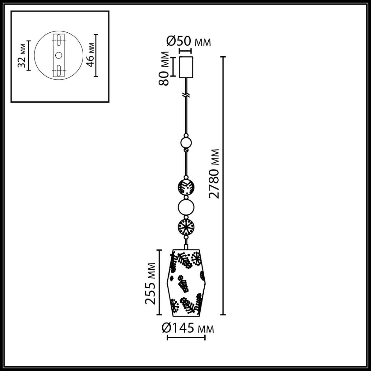 Подвесной светильник Odeon Light Pendant Karelia 5444/1 в Санкт-Петербурге