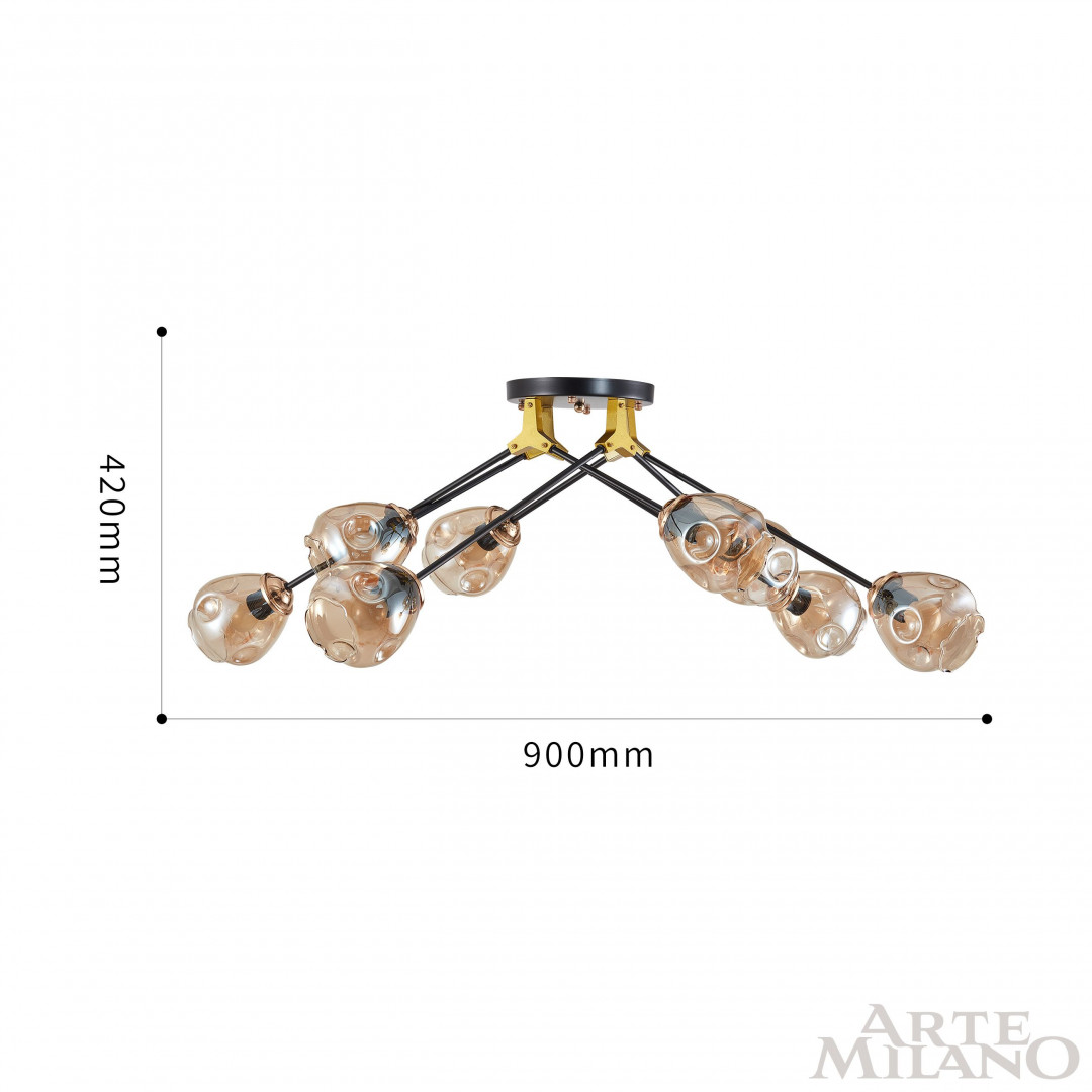 Потолочная люстра Arte Milano Amalfi 252588/8 Br в Санкт-Петербурге