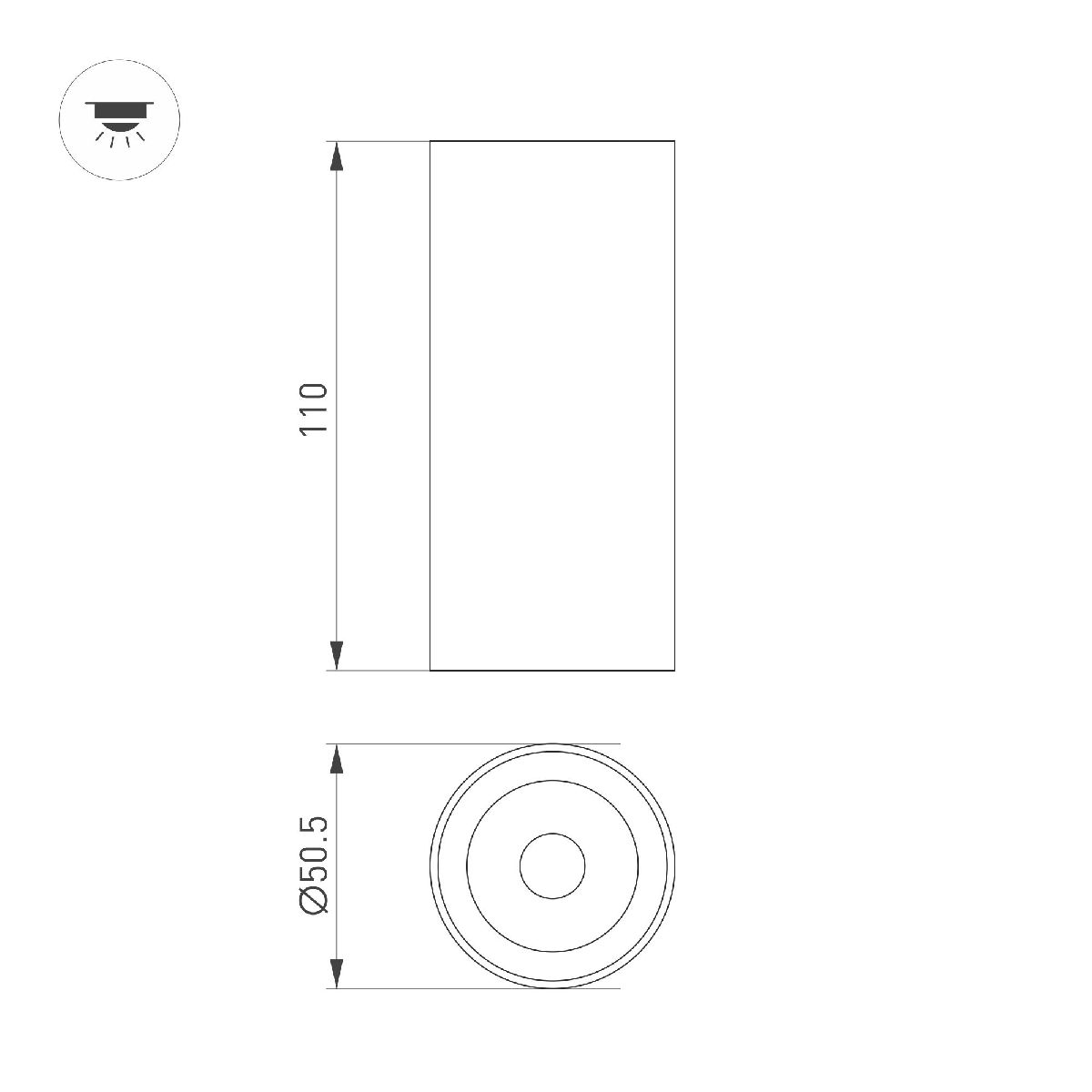 Накладной светильник Arlight SP-GABI-SURFACE-R50-9W Warm3000 052335 в Санкт-Петербурге