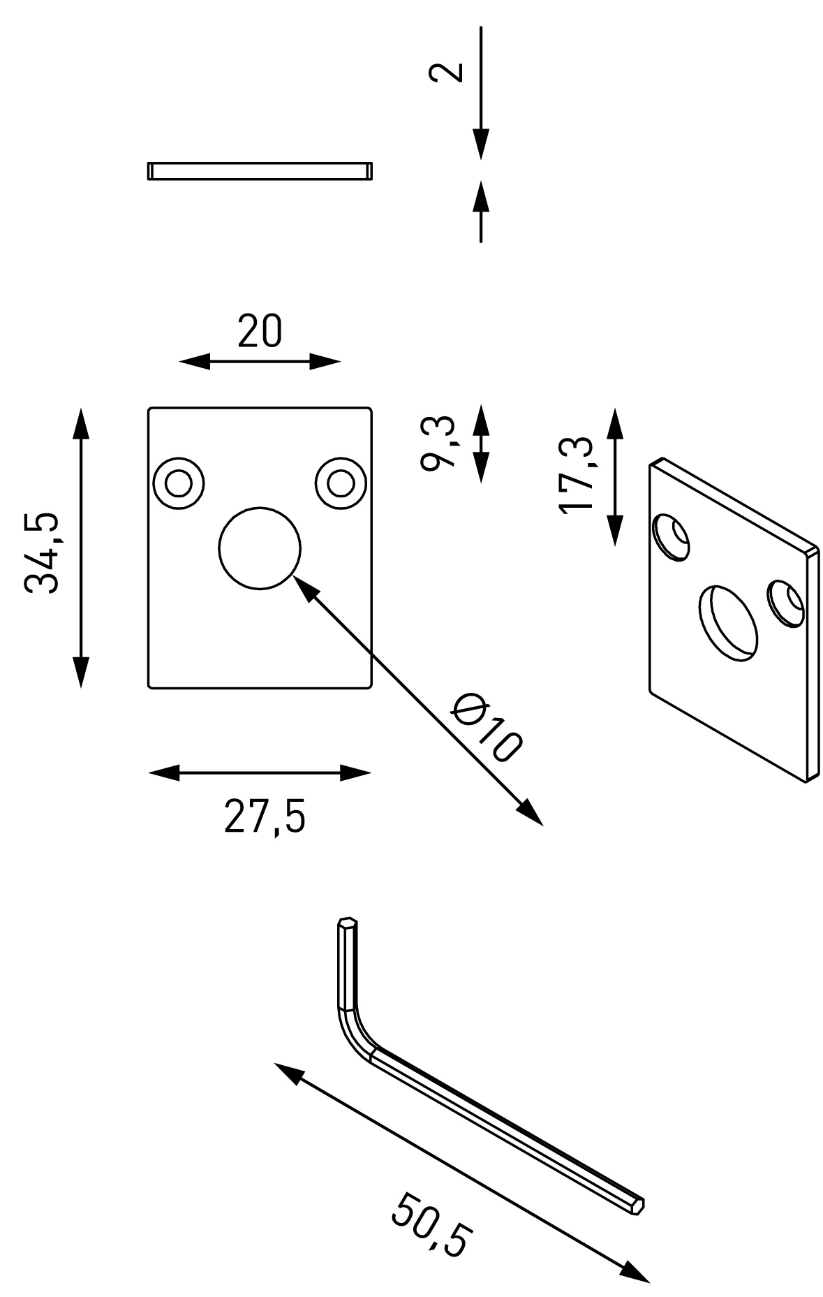 Комплект заглушек для встраиваемых шинопроводов Lumker SY-LINK-ECS-T2S-BL 013583 в Санкт-Петербурге