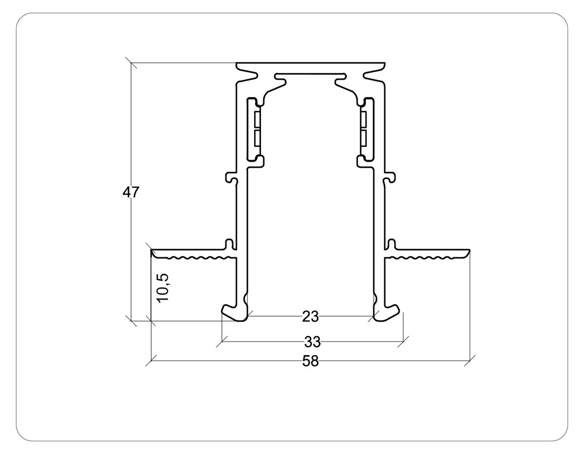 Коннектор угловой внутренний для встраиваемого шинопровода под ГКЛ 9,5 Ambrella Light Magnetic Standard GL3362-9.5 в #REGION_NAME_DECLINE_PP#