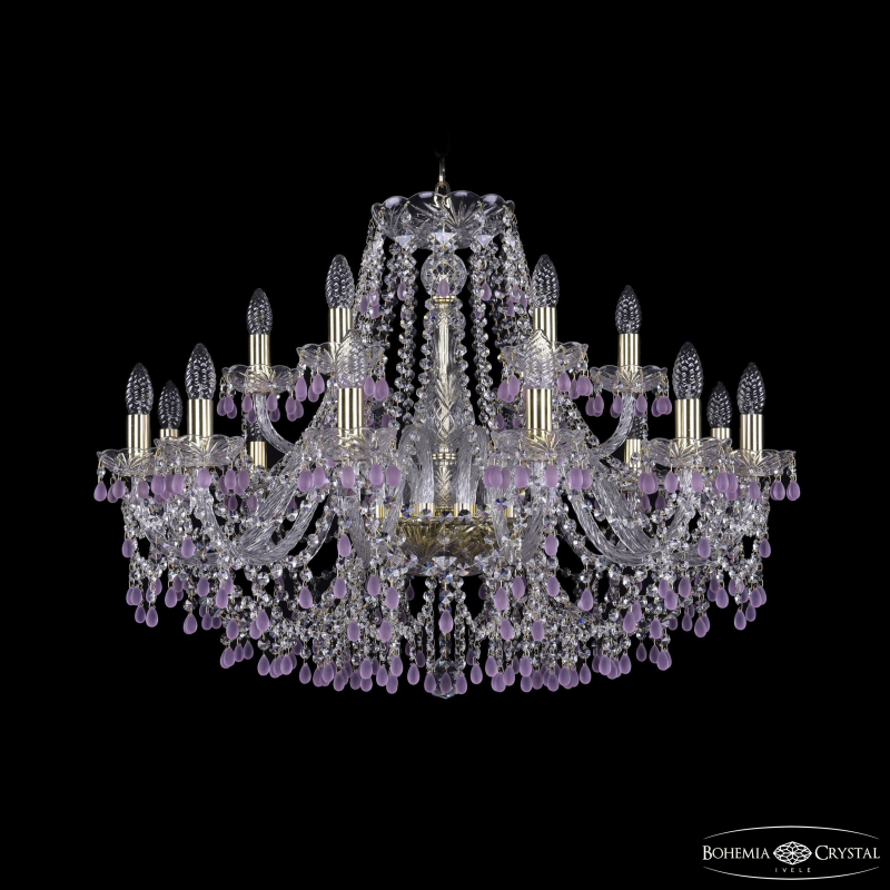 Подвесная люстра Bohemia Ivele Crystal 1410/12+6/300 G V7010 в Санкт-Петербурге