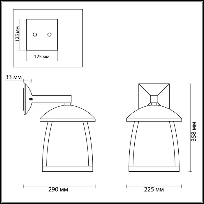 Уличный настенный светильник Odeon Light Tako 4049/1W в Санкт-Петербурге