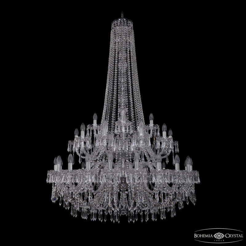 Подвесная люстра Bohemia Ivele Crystal 1403/20+10+5/400/h-164/2d Ni в Санкт-Петербурге