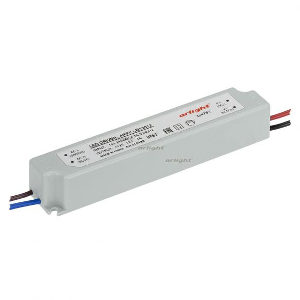 Блок питания Arlight ARPV-LV12012-A (12V, 1.0A, 12W) 019488 в Санкт-Петербурге