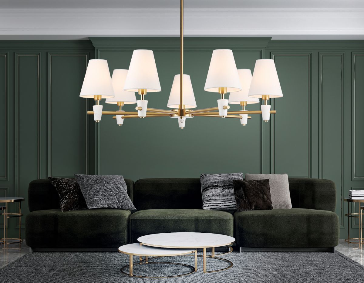 Люстра на штанге Ambrella Light High Light Ceramo Classic LH75045 в Санкт-Петербурге