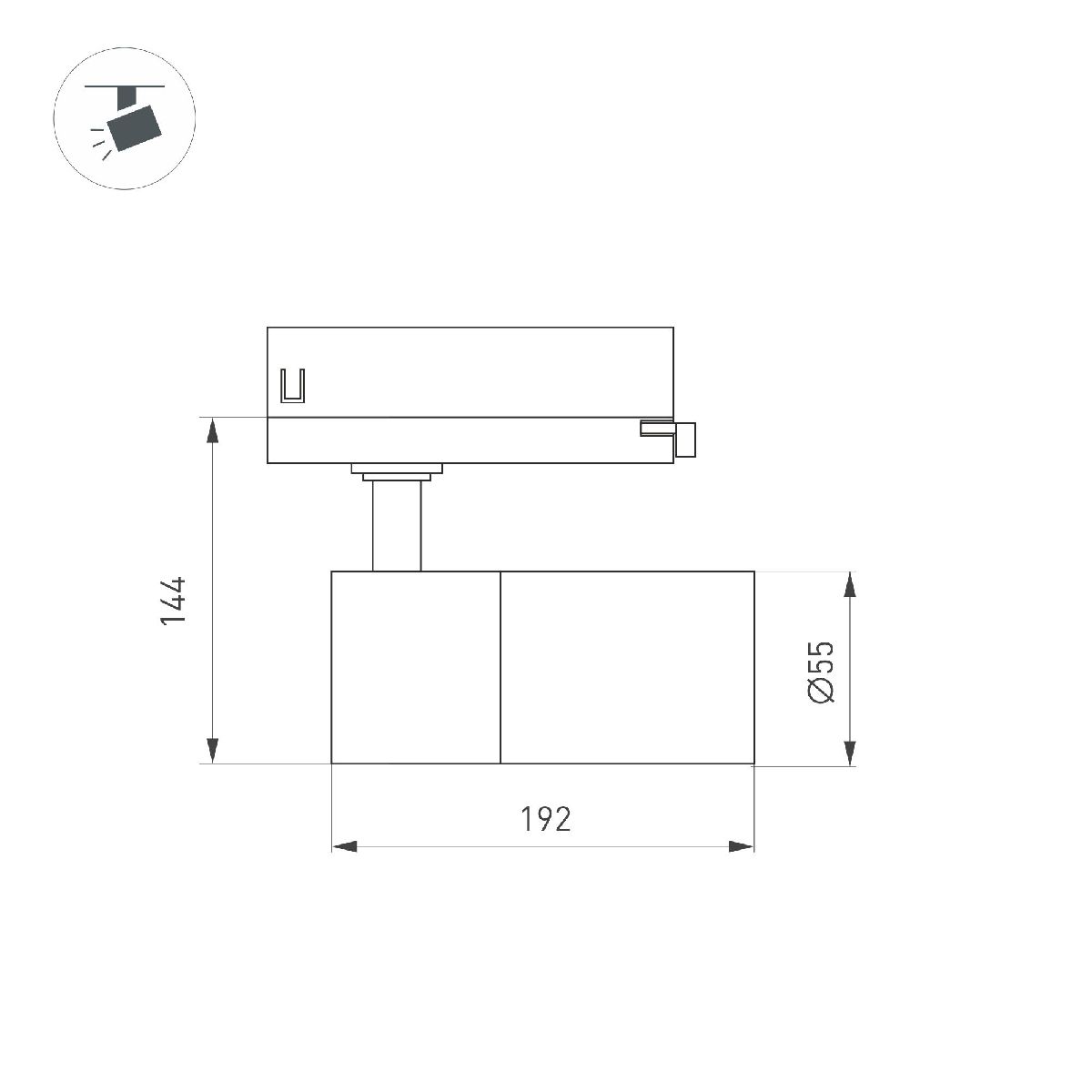 Трековый трехфазный светильник Arlight LGD-ARTEMIS-TRACK-4TR-R55-12W Day4000 048328 в Санкт-Петербурге