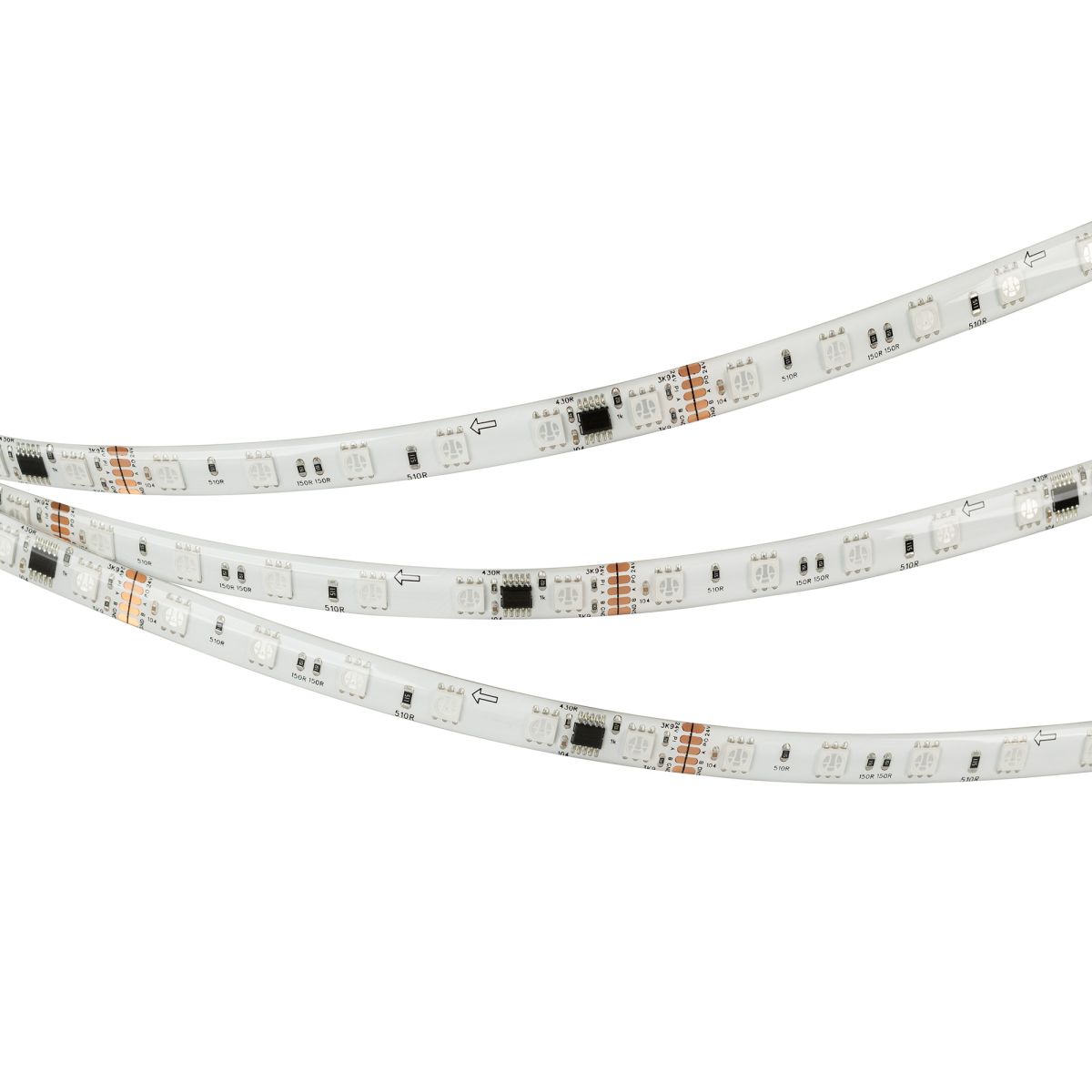 Светодиодная лента герметичная Arlight DMX-SE-B60-10mm 24V RGB-PX6 (14 W/m, IP65, 5m) 039607(1) в Санкт-Петербурге