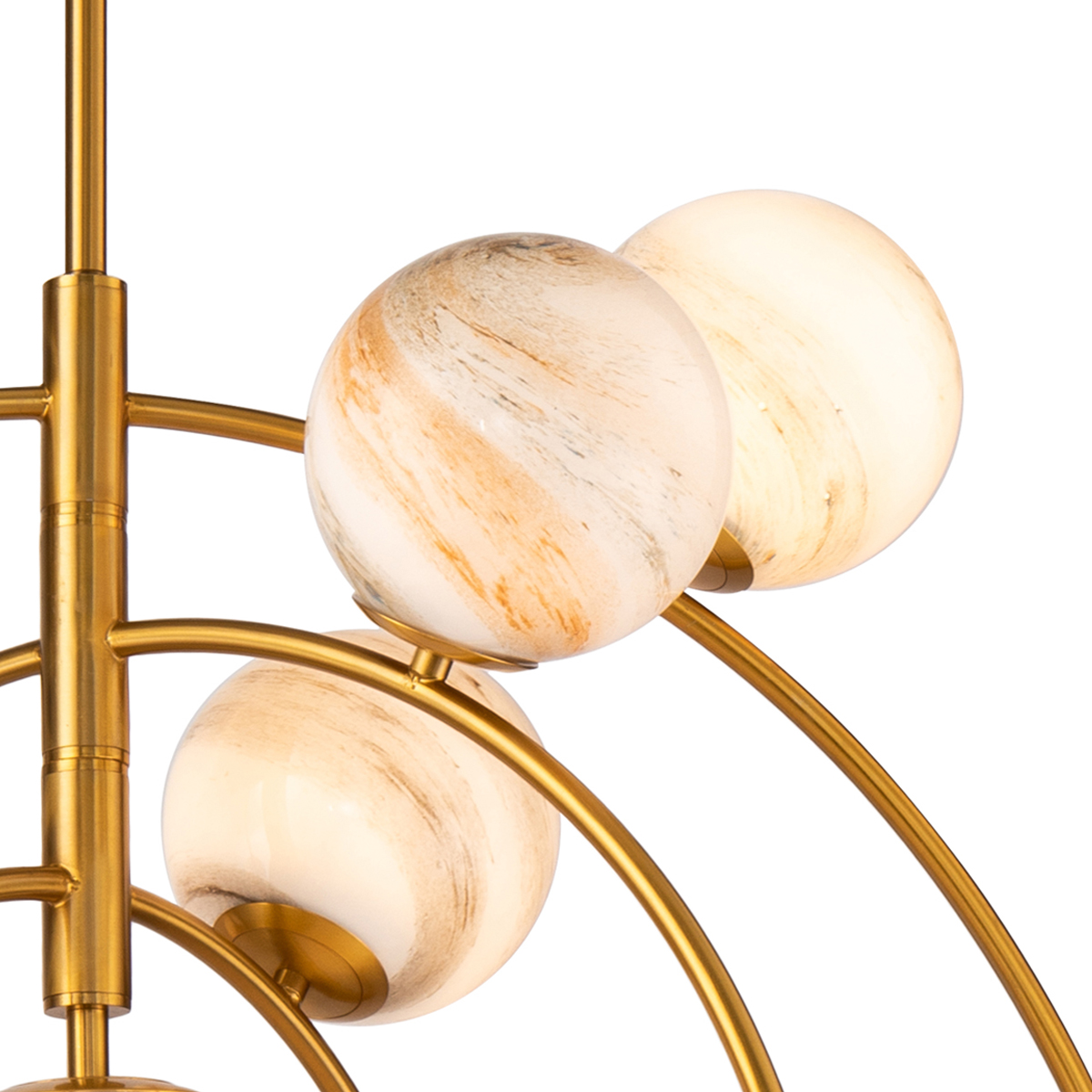 Люстра на штанге Delight Collection Planet KG1122P-13 brass в Санкт-Петербурге