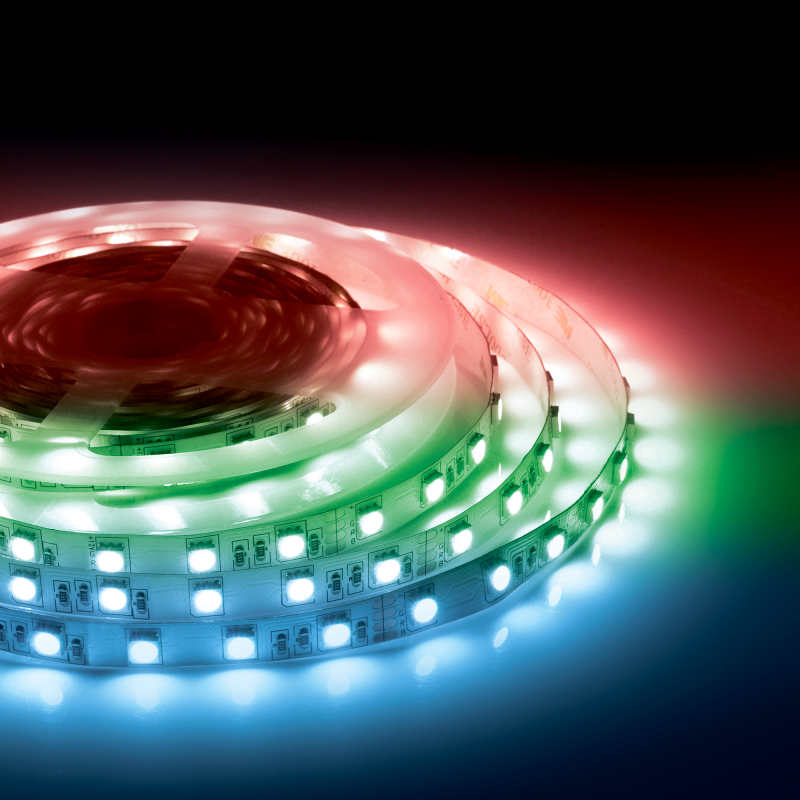 Светодиодная лента Apeyron 24В 14,4Вт/м smd5050 60д/м IP20 5м RGB 00-337 в Санкт-Петербурге