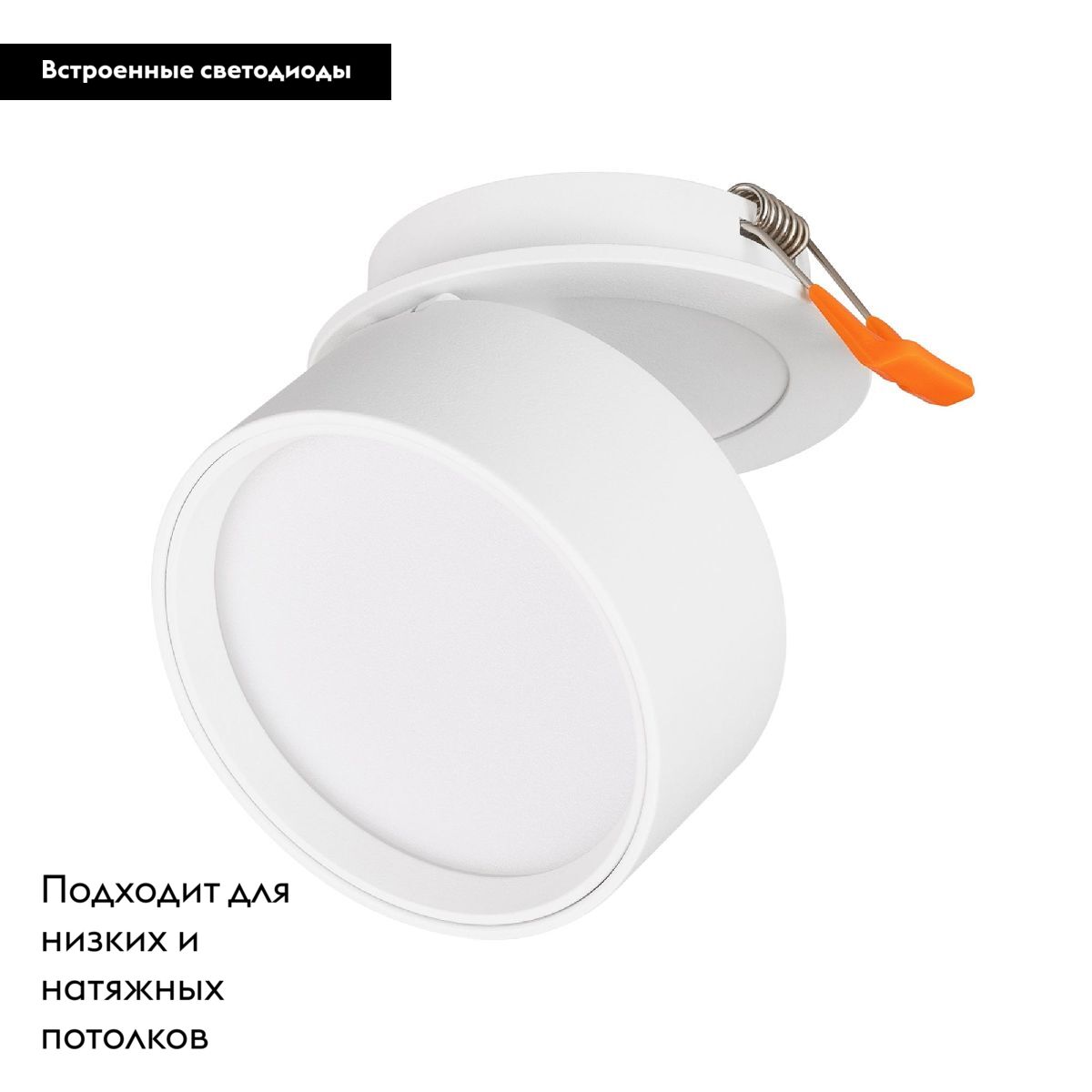 Встраиваемый спот Arlight LGD-POT-BUILT-R85-12W Day4000 (WH, 100 deg, 230V) 045781 в Санкт-Петербурге