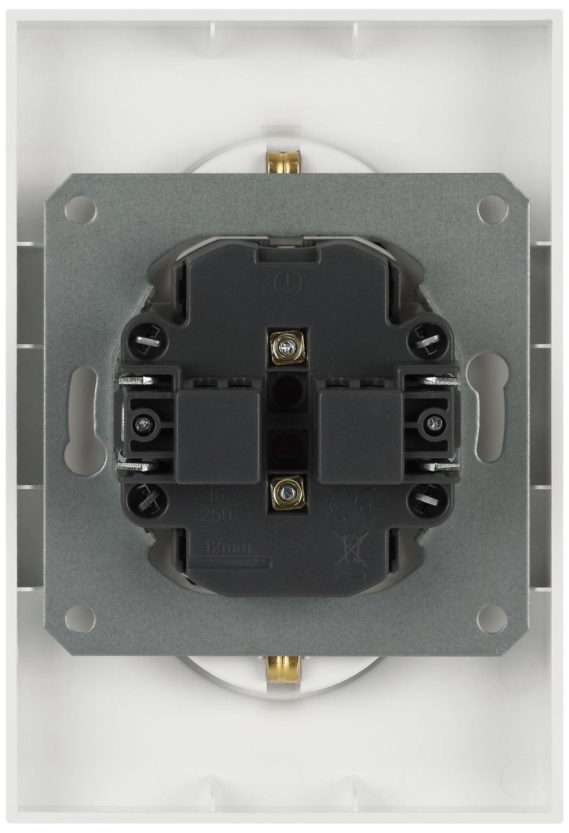 Розетка Эра Arktik 16-2107-08 без заземления двойная 2X2P 16А-250В белый матовый Б0071688 в Санкт-Петербурге