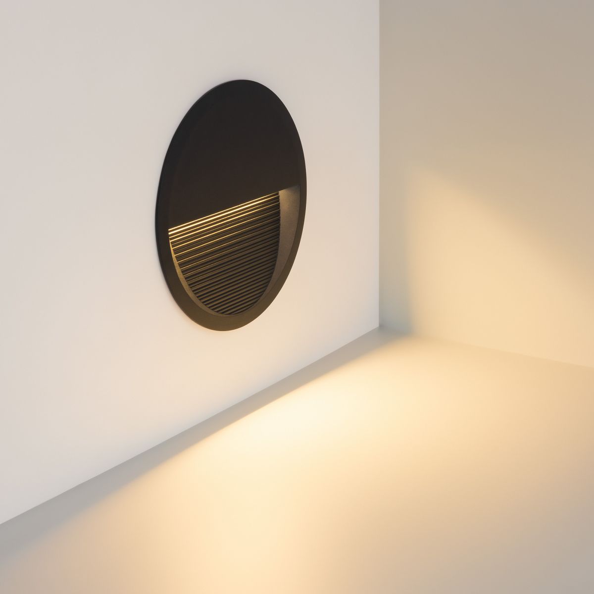 Светильник для ступеней Arlight LTD-RIBONIK-R202-8W Warm3000 (Черный, 50 deg, 230V) (IP65 Металл) 062916 в Санкт-Петербурге