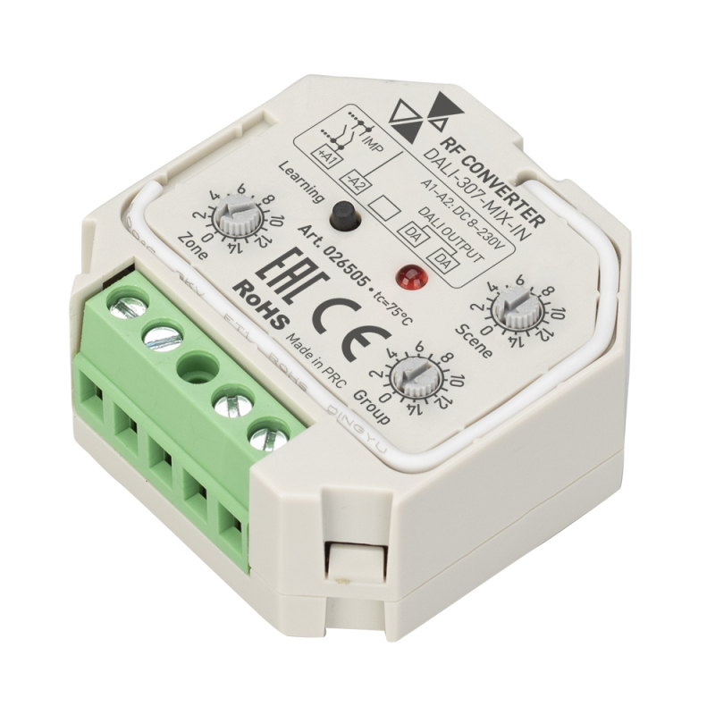 Конвертер RF-сигнала Arlight Dali-307-Mix-IN (Dali-Bus, RF, Push) 026505 в Санкт-Петербурге