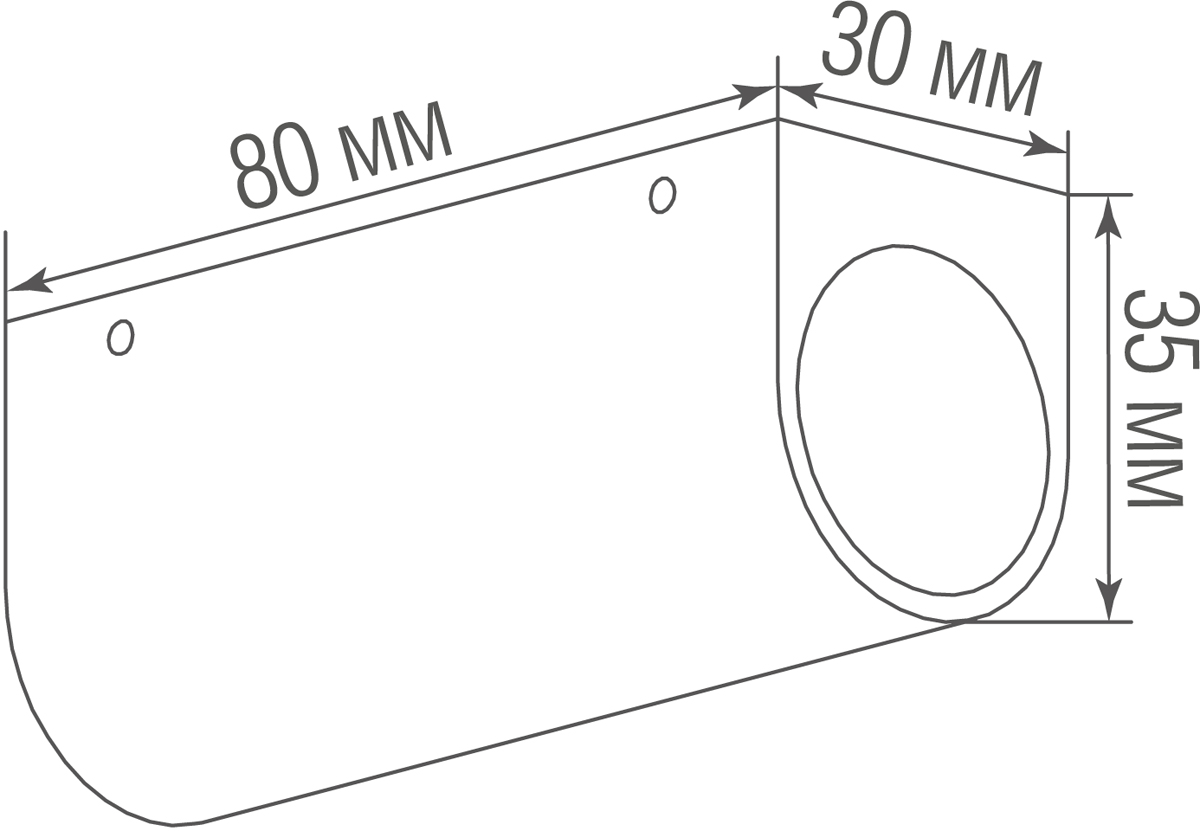 Горизонтальное накладное крепление Donolux Light Wave Surface mount 80HB в Санкт-Петербурге