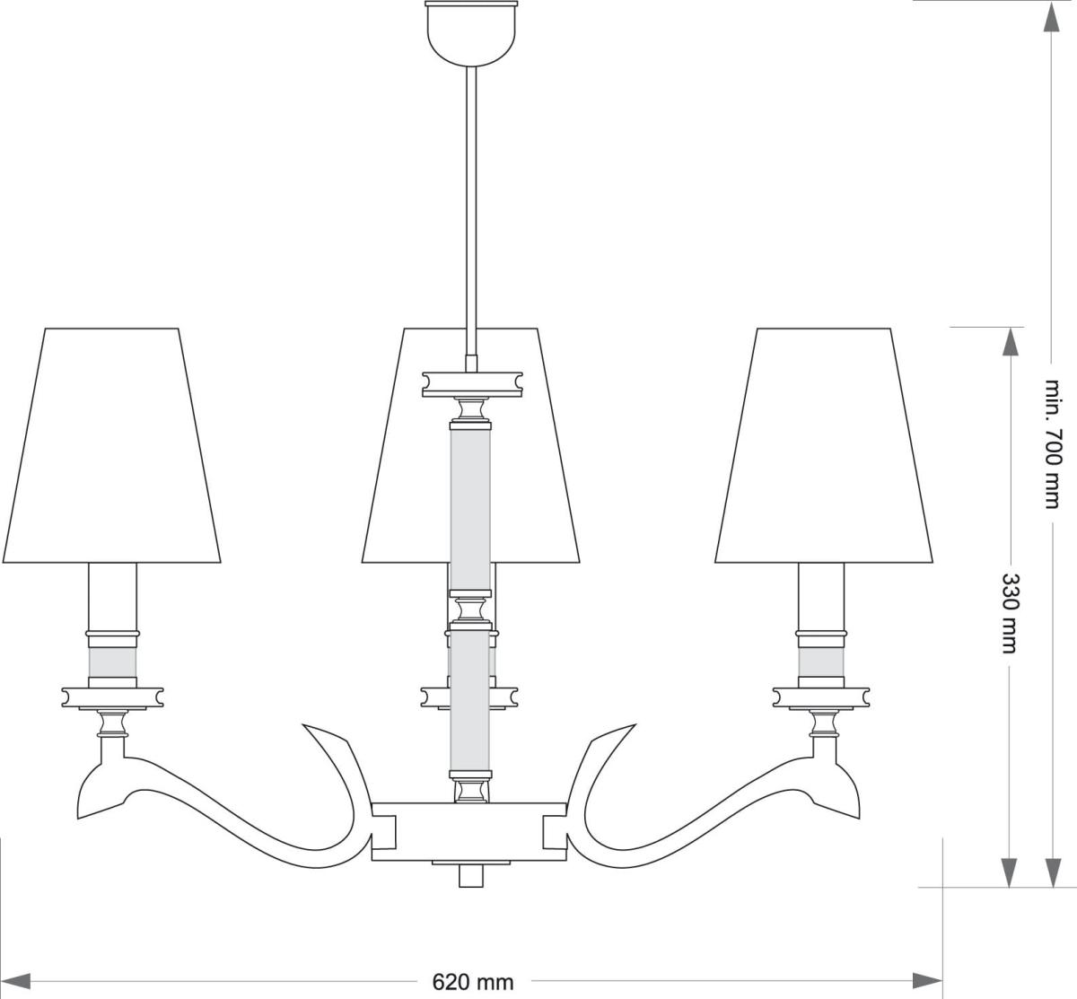Люстра на штанге Kutek Sparone SPA-ZW-3(N/A) в #REGION_NAME_DECLINE_PP#